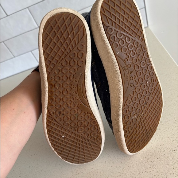 Coach Ellis Denim Poppy High Top Women Sneakers Shoes Size 7 B - Picture 9 of 11